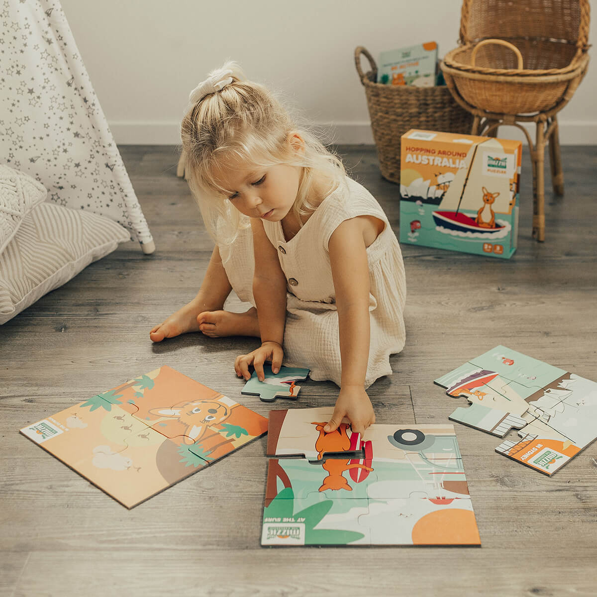 Mizzie Puzzle Box Set - Hopping Around Australia - Image 3