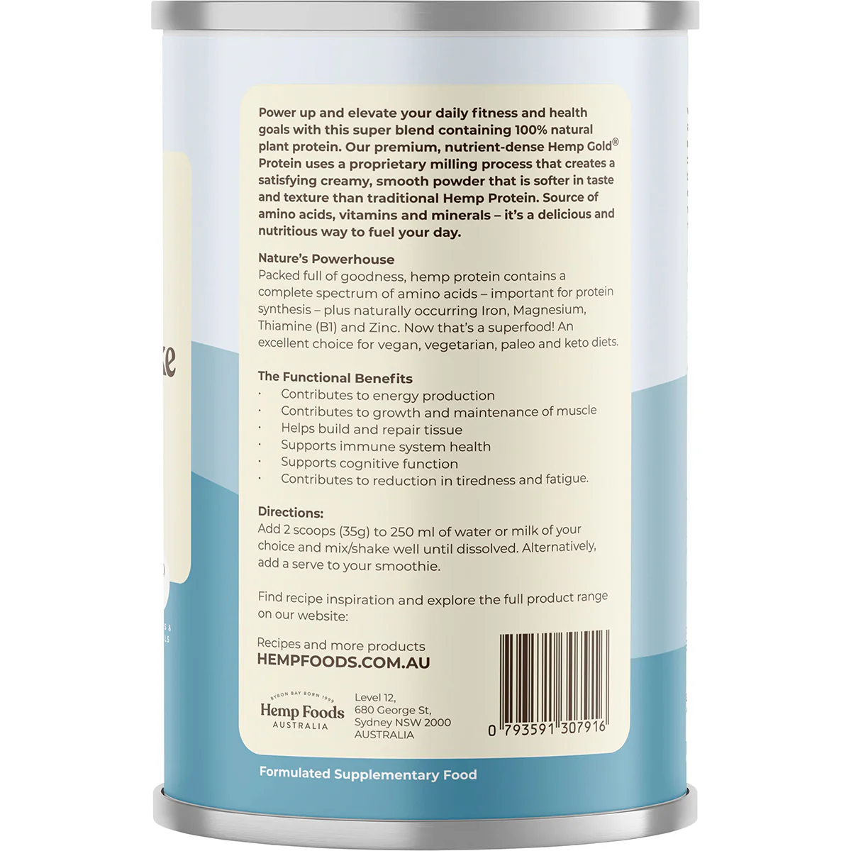Organic Hemp Protein Powder Vanilla - Image 3